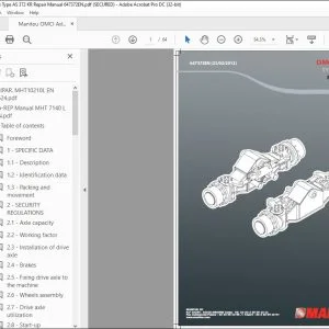 Manitou OMCI Axles Type AS 372 KR Repair Manual 647372EN - PDF DOWNLOAD