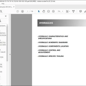 Manitou SD-S4 SE-S5 MT MLT 630 634 731 732 735 741 742 932 1030 1033 1035 Hydraulics Manual - PDF DOWNLOAD