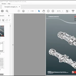 Manitou Telehandler AXLE ASSEMBLY TYPE 212 Repair Manual 547983EN (24/04/2012) - PDF DOWNLOAD