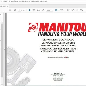 Manitou Work Platforms ATJ 46 160 ATJ 180 ATJ RNC 2RD T4 S1 Repair Manual 647697EN - PDF DOWNLOAD