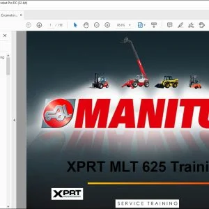 Manitou XPRT MLT 625 Training Manual - PDF DOWNLOAD