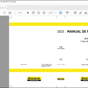 NEW HOLLAND D140B Trator de Esteiras Manual de Reparações 71114383 - PDF DOWNLOAD (Brasil)