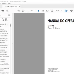 NEW HOLLAND D150B Trator de Esteiras MANUAL DO OPERADOR 51633046-PDF DOWNLOAD (Brasil)