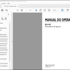 NEW HOLLAND E18C Miniescavadeira MANUAL DE SERVIÇO 51543908 - PDF DOWNLOAD (Brasil)