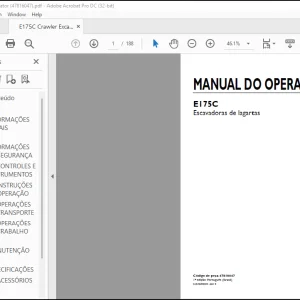 NEW HOLLAND E215C Escavadoras de lagartas MANUAL DO OPERADOR 47816047 - PDF DOWNLOAD (Brasil)