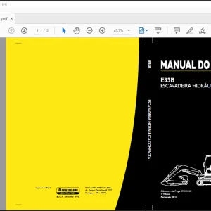 NEW HOLLAND E35B Escavadeira Hidráulica Compacta MANUAL DEL OPERÁRIO 47514840 - PDF DOWNLOAD (Brasil)