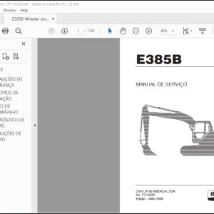NEW HOLLAND E385B MANUAL DE SERVIÇO 71114320 - PDF DOWNLOAD (Brasil)