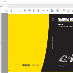 NEW HOLLAND E55B ESCAVADEIRA HIDRÁULICA MANUAL DO OPERADOR 47405049 - PDF DOWNLOAD (Brasil)