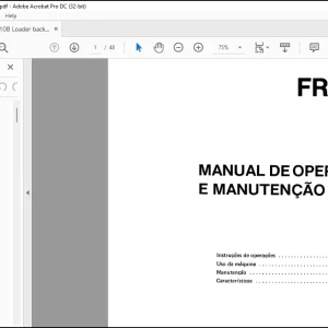 NEW HOLLAND FR10B MANUTENCAO E  MANUAL DE OPERACAO (GE1246) - PDF DOWNLOAD (Brasil)