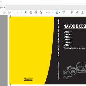 NEW HOLLAND LM1340 TURBO LM1343 TURBO LM1345 TURBO LM1443 TURBO LM1445 TURBO LM1745 TURBO NAVOD K OBSLUZE 84266480 - PDF DOWNLOAD (Czech)