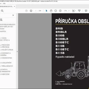 New Holland B90B B90BLR B100B B100BLR B100BTC B110B B110BTC B115B Rypadlo-nakladač 84563422 - PDF DOWNLOAD (Czech)