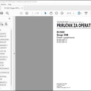 New Holland D150C Stage IIIB Dozer s gusjenicama PRIRUCNIK ZA OPERATERA 47713551 - PDF DOWNLOAD (Croatian)