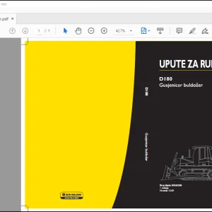 New Holland D180 Spojke (Verzija LT/XLT) D180 Servo-upravljanje (Verzija LT/XLT/LGP) Buldozer-gusjenicar Upute za rukovanje 84266506 - PDF DOWNLOAD (Croatian)