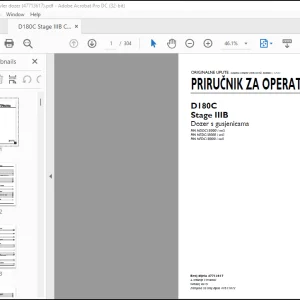 New Holland D180C Stage IIIB Dozer s gusjenicama PRIRUCNIK ZA OPERATERA 47713617 - PDF DOWNLOAD (Croatian)