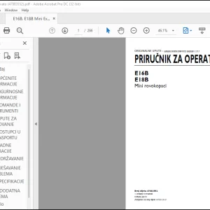 New Holland E16B E18B Mini rovokopaci PRIRUCNIK ZA OPERATERA 47883552 - PDF DOWNLOAD (Croatian)
