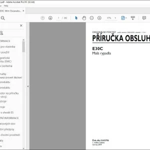 New Holland E30C Malá rypadla PRÍRUCKA OBSLUHY 51632756 - PDF DOWNLOAD (Czech)