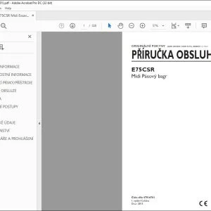 New Holland E385C Pásová rypadla Tier IV PŘÍRUČKA OBSLUHY 84360960 - PDF DOWNLOAD (Czech)