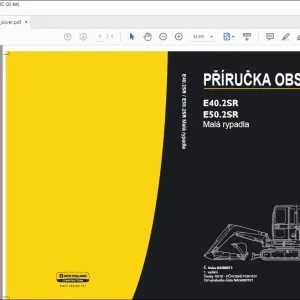 New Holland E40.2SR E50.2SR Malá rypadla PŘÍRUČKA OBSLUHY 84288571 - PDF DOWNLOAD (Czech)