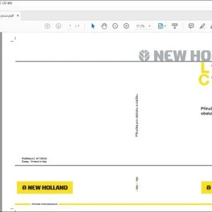 New Holland L185 C185 Příručka pro obsluhu a údržbu 87709332- PDF DOWNLOAD (Czech)