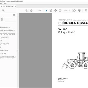 New Holland W110C Kolový nakladač PRÍRUCKA OBSLUHY 84492637- PDF DOWNLOAD (Czech)