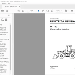 New Holland W110C Tier 4 Utovarivac na kotacima UPUTE ZA UPORABU (84492642)- PDF DOWNLOAD (Croatian)