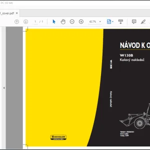 New Holland W130B KOLOVÝ NAKLADAČ NÁVOD K OBSLUZE 84266361 - PDF DOWNLOAD (Czech)