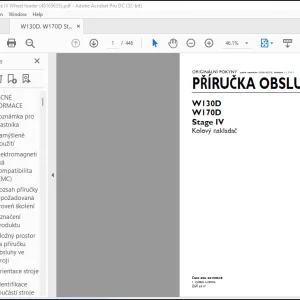 New Holland W130D W170D Stage IV Kolový nakladač PRÍRUCKA OBSLUHY (48165635) - PDF DOWNLOAD (Czech)