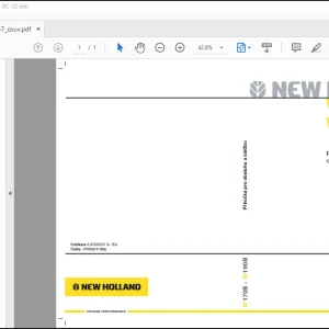 New Holland W170B W190B Nakladače NÁVOD K OBSLUZE (87629337A) - PDF DOWNLOAD (Czech)