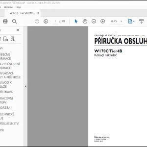 New Holland W170C Tier4B Stage IV Kolový nakladač PRÍRUCKA OBSLUHY (47687040) - PDF DOWNLOAD (Czech)