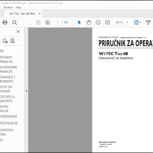 New Holland W170C Tier4B Utovarivac na kotacima PRIRUCNIK ZA OPERATERA (47687084)- PDF DOWNLOAD (Croatian)
