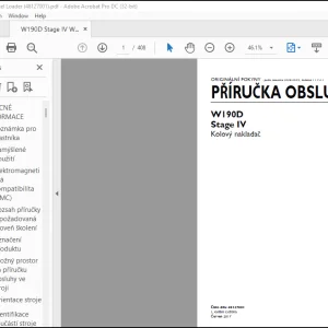 New Holland W190D Stage IV Kolový nakladac PRÍRUCKA OBSLUHY (48127001) - PDF DOWNLOAD (Czech)