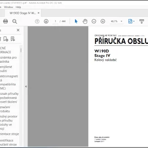 New Holland W190D Stage IV Kolovy nakladac PRÍRUCKA OBSLUHY (51418951) - PDF DOWNLOAD (Czech)