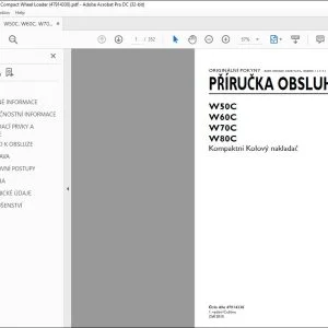 New Holland W50C W60C W70C W80C Kompaktní Kolový nakladac PRÍRUCKA OBSLUHY 47956143 - PDF DOWNLOAD (Czech)