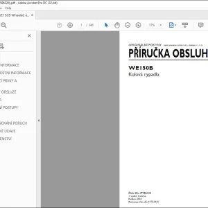 New Holland WE150B Kolová rypadla PRÍRUCKA OBSLUHY 47986320 - PDF DOWNLOAD (Czech)