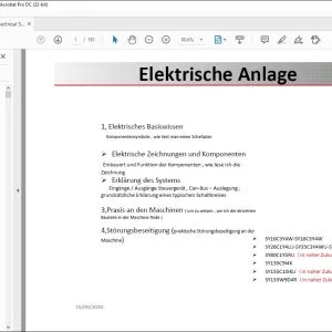 Sany SY16C3Y4W-SY18C3Y4W Elektrische Anlage - PDF DOWNLOAD (GERMAN)