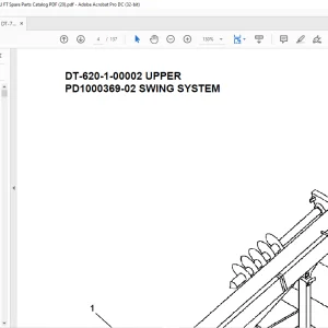 Tadano Crane DT-620-1-00002 UPPER Spare Parts Catalog Manual - PDF DOWNLOAD