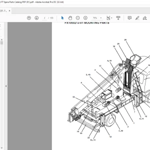 Tadano Crane DT-700-1-30100 LOWER,HINO FT175KA Spare parts catalog manual - PDF DOWNLOAD