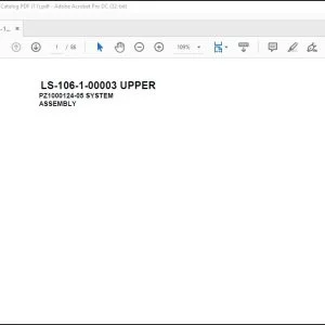 Tadano Crane LS-106-1-00003 UPPER Spare Parts Manual - PDF DOWNLOAD