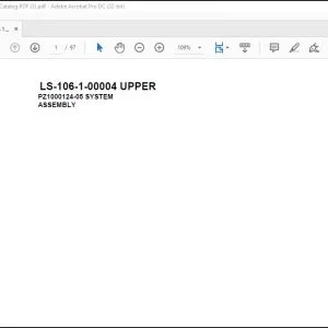 Tadano Crane LS-106-1-00004 UPPER Spare Parts Manual - PDF DOWNLOAD