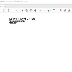Tadano Crane LS-106-1-00005 UPPER Spare Parts Manual - PDF DOWNLOAD