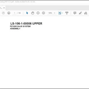 Tadano Crane LS-106-1-00006 UPPER Spare Parts Catalog Manual - PDF DOWNLOAD