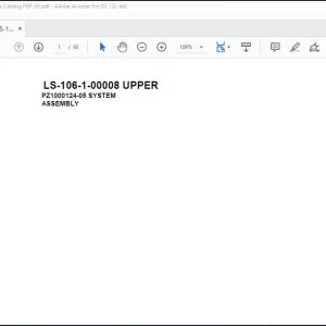 Tadano Crane LS-106-1-00008 UPPER Spare Parts Manual - PDF DOWNLOAD