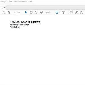 Tadano Crane LS-106-1-00012 UPPER Spare Parts Manual - PDF DOWNLOAD