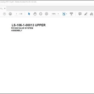 Tadano Crane LS-106-1-00013 UPPER Spare Parts Manual - PDF DOWNLOAD