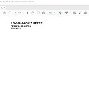 Tadano Crane LS-106-1-00017 UPPER Spare Parts Manual - PDF DOWNLOAD