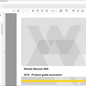 Wacker Neuson ANZ 2018 Product guide excavators Manual - PDF DOWNLOAD