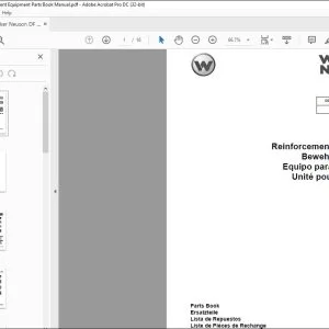 Wacker Neuson DF 16 Reinforcement Equipment Parts Book Manual - PDF DOWNLOAD