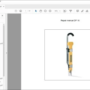 Wacker Neuson DF 16 Repair Manual - PDF DOWNLOAD
