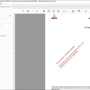 Wacker Neuson Deutz TCD 2.9 L4 EU Stage IV US EPA Tier 4 Industry Workshop Manual - PDF DOWNLOAD