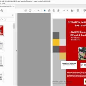 Wacker Neuson Dingo K9-3 AWD AND K93 ALL-ROUNDER WN Parts Reference Manual - PDF DOWNLOAD